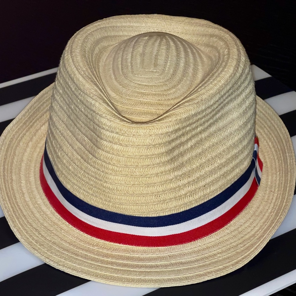Walt Disney World Resort Parks Epcot Malleable French Colors Woven Fedora Hat - Picture 4 of 12